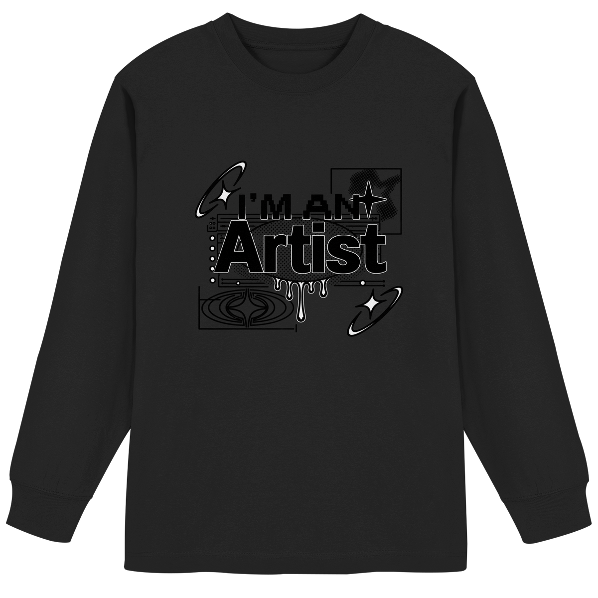 The Artist BASiCS - Organic Heavy Oversized Longsleeve T-Shirt