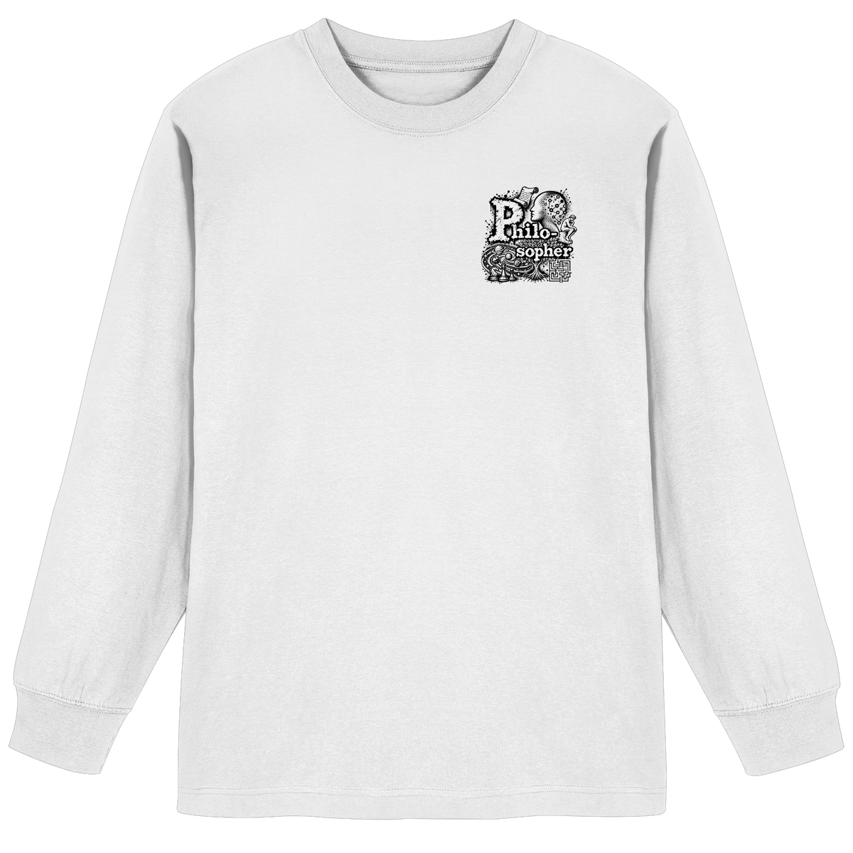 The Philosopher - Organic Heavy Oversized Longsleeve T-Shirt
