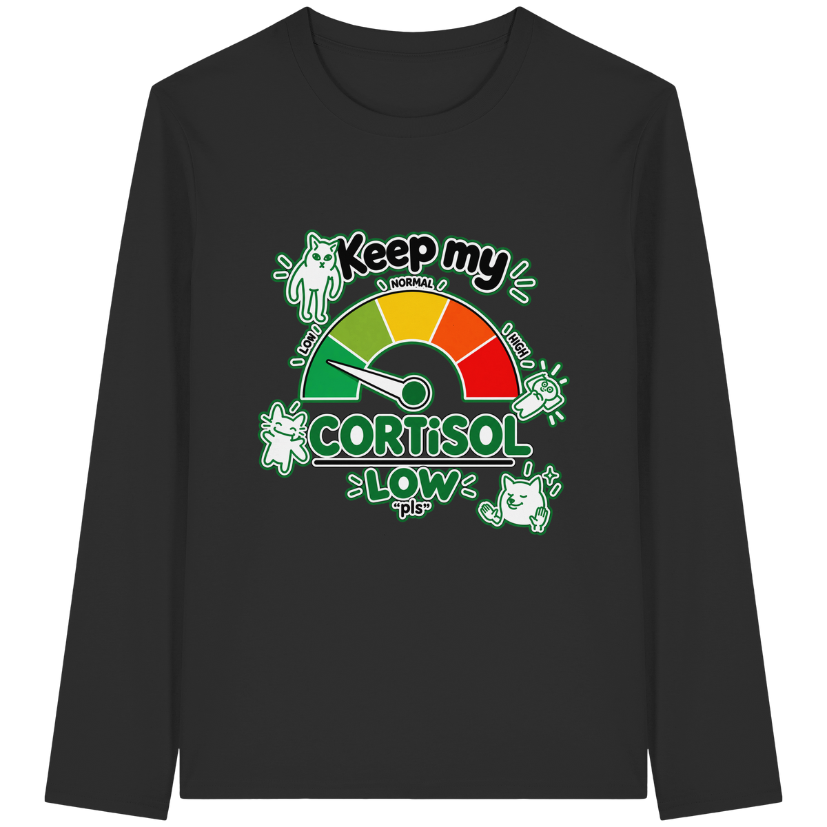 low CORTiSOL - Organic Longsleeve T-Shirt
