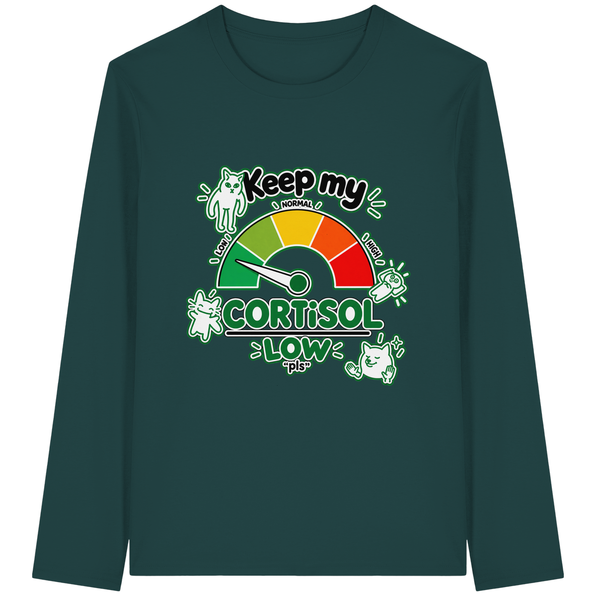 low CORTiSOL - Organic Longsleeve T-Shirt