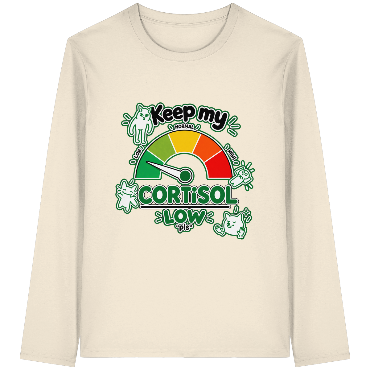 low CORTiSOL - Organic Longsleeve T-Shirt