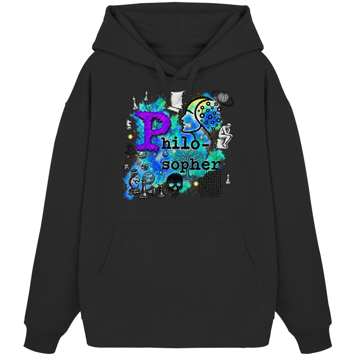 The Philosopher - Organic Oversize Hoodie