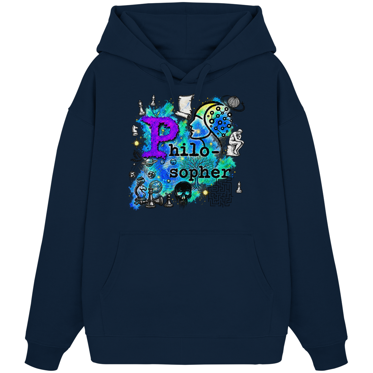 The Philosopher - Organic Oversize Hoodie