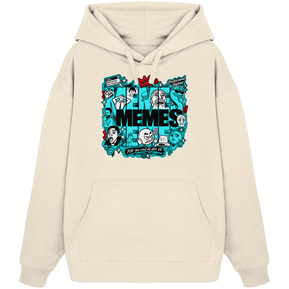 The Meme - Organic Oversize Hoodie