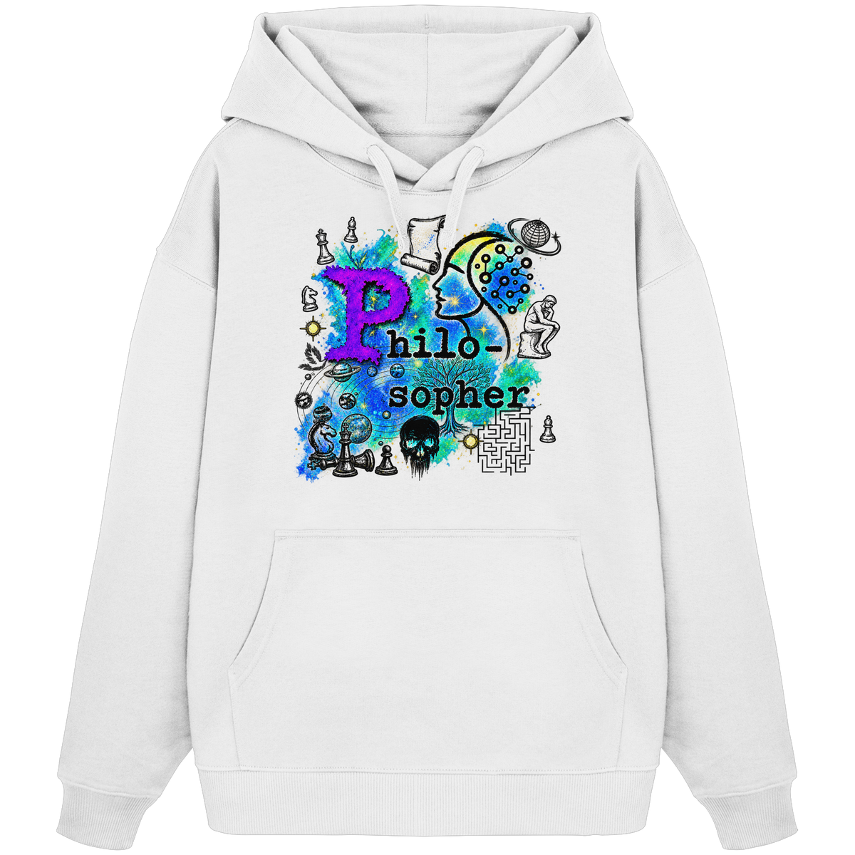 The Philosopher - Organic Oversize Hoodie