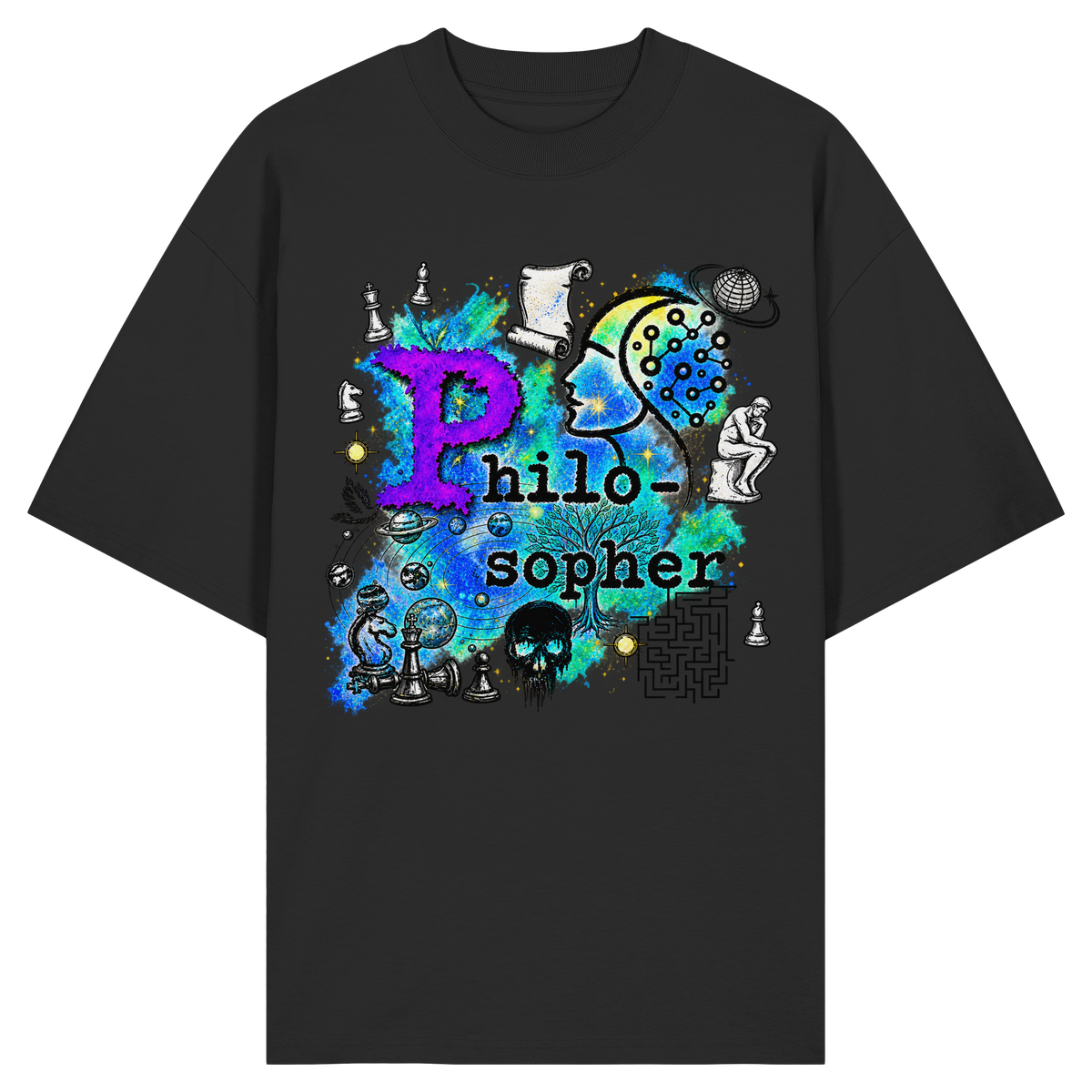 The Philosopher - Organic Oversize Shirt