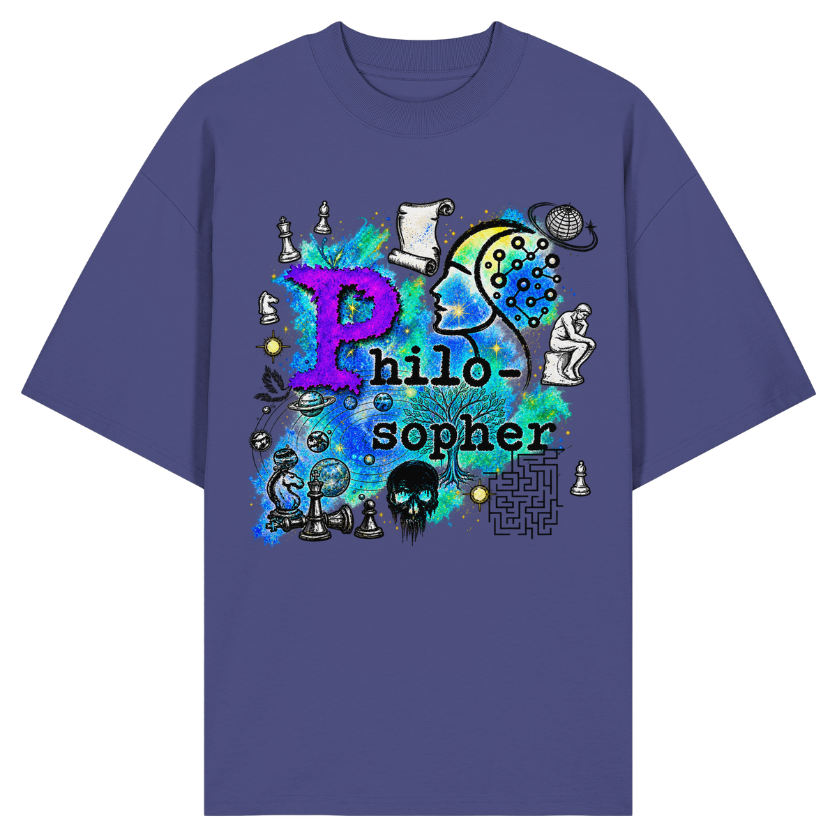 The Philosopher - Organic Oversize Shirt
