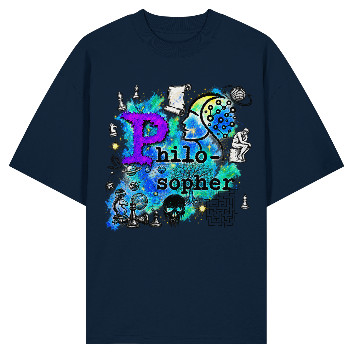 The Philosopher - Organic Oversize Shirt