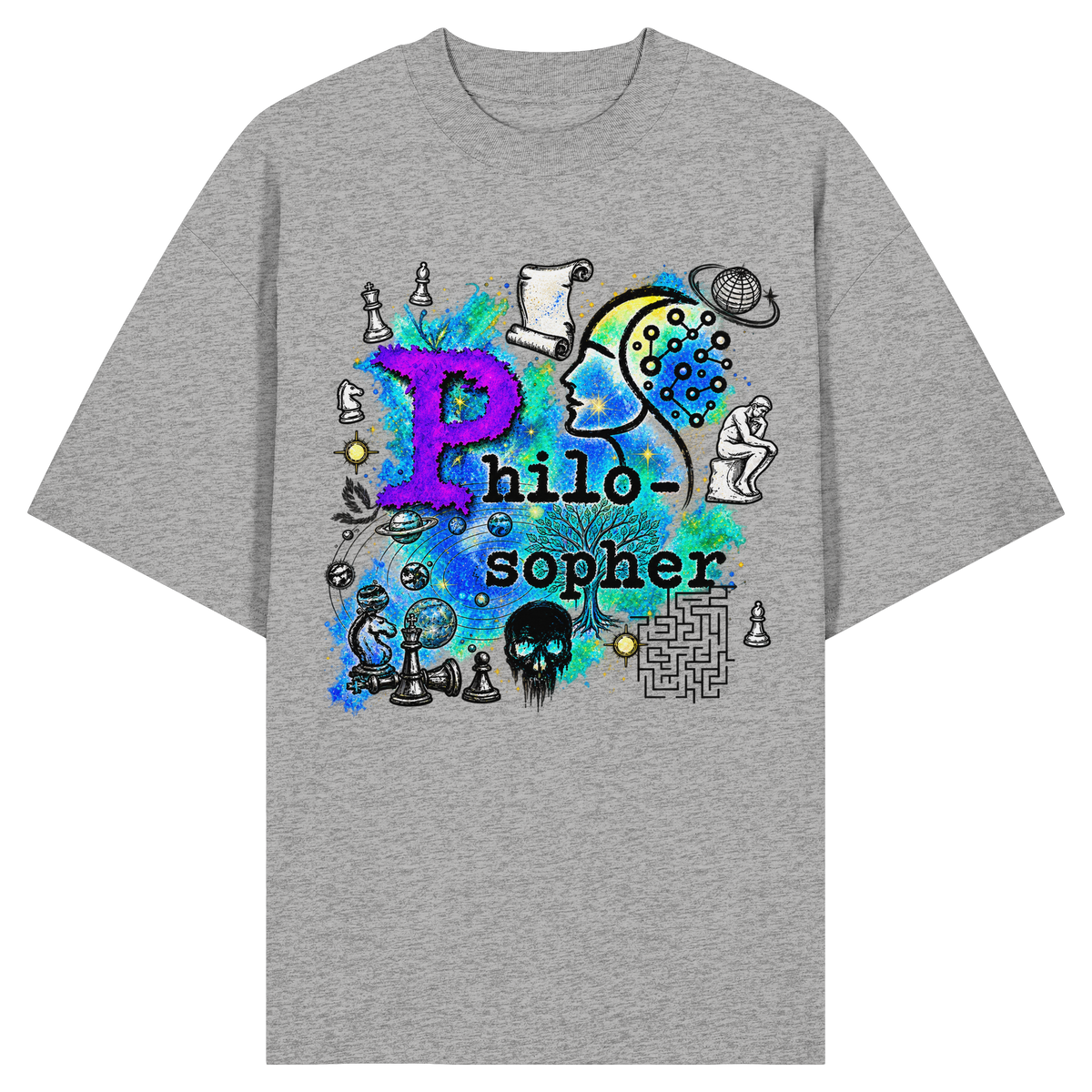 The Philosopher - Organic Oversize Shirt
