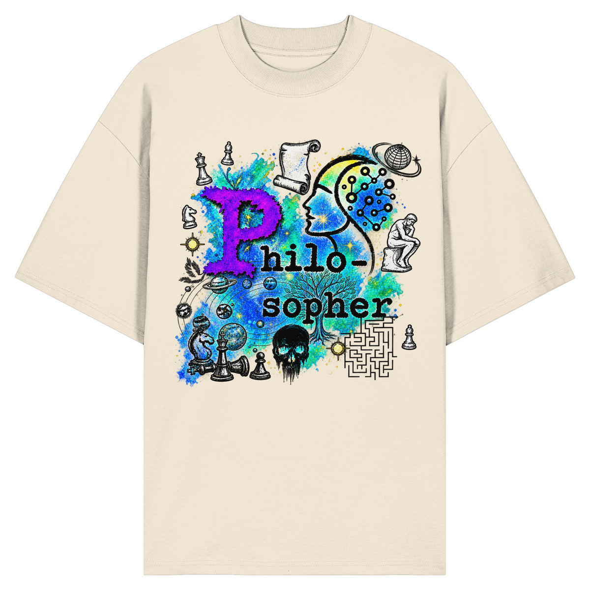 The Philosopher - Organic Oversize Shirt