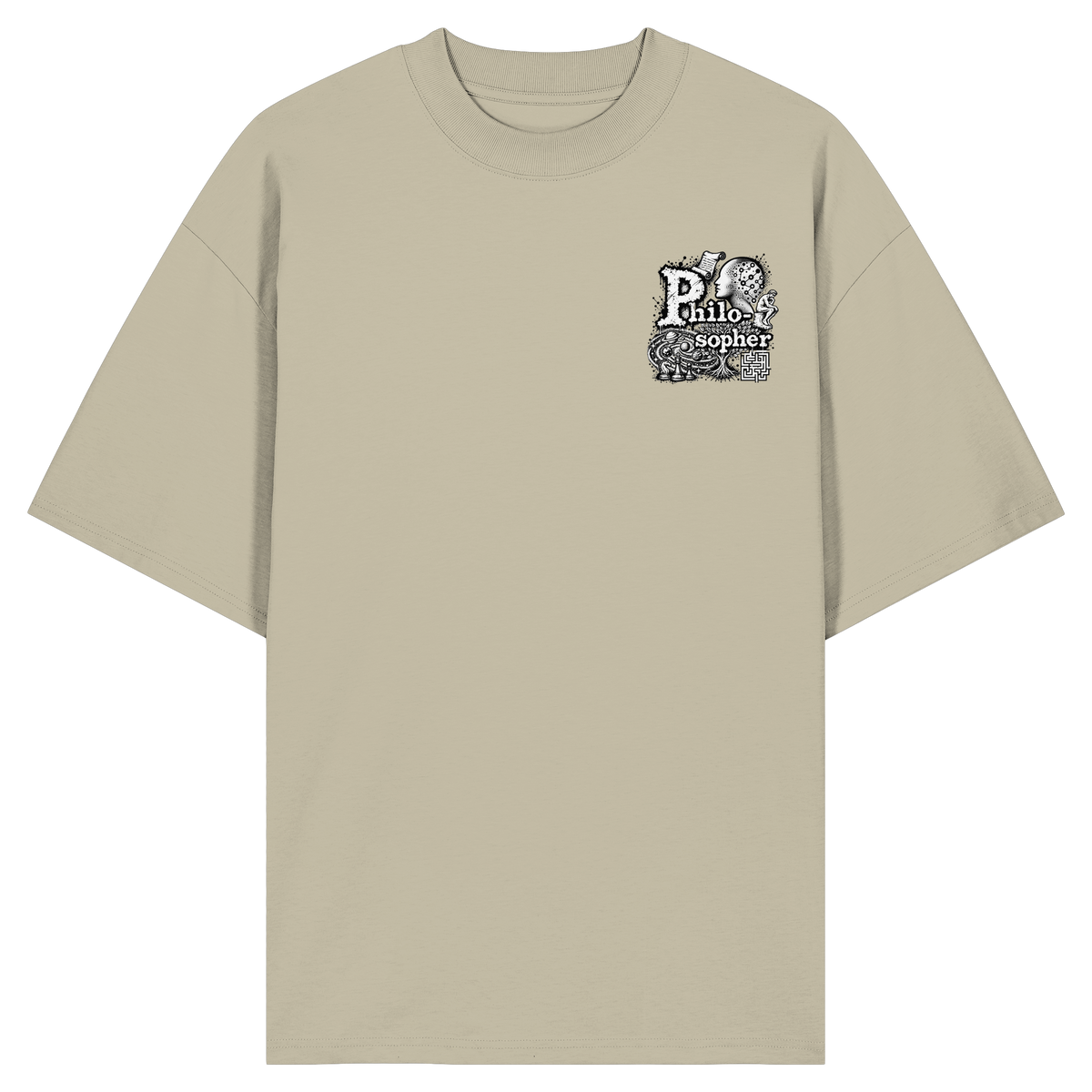 The Philosopher - Organic Oversize Shirt
