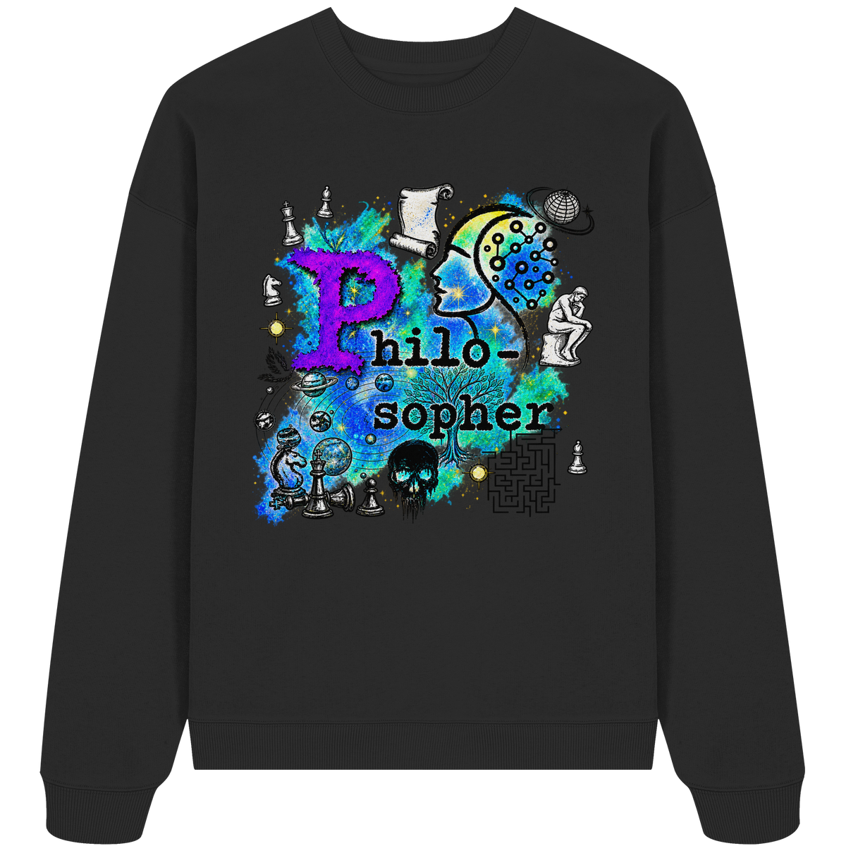 The Philosopher - Organic Oversize Sweatshirt