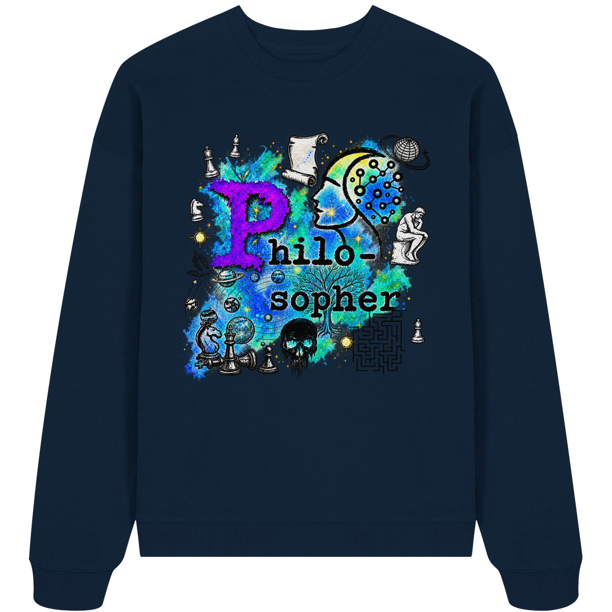 The Philosopher - Organic Oversize Sweatshirt