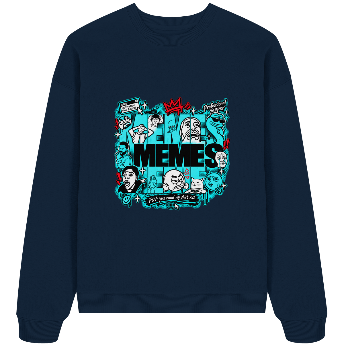 The Meme - Organic Oversize Sweatshirt