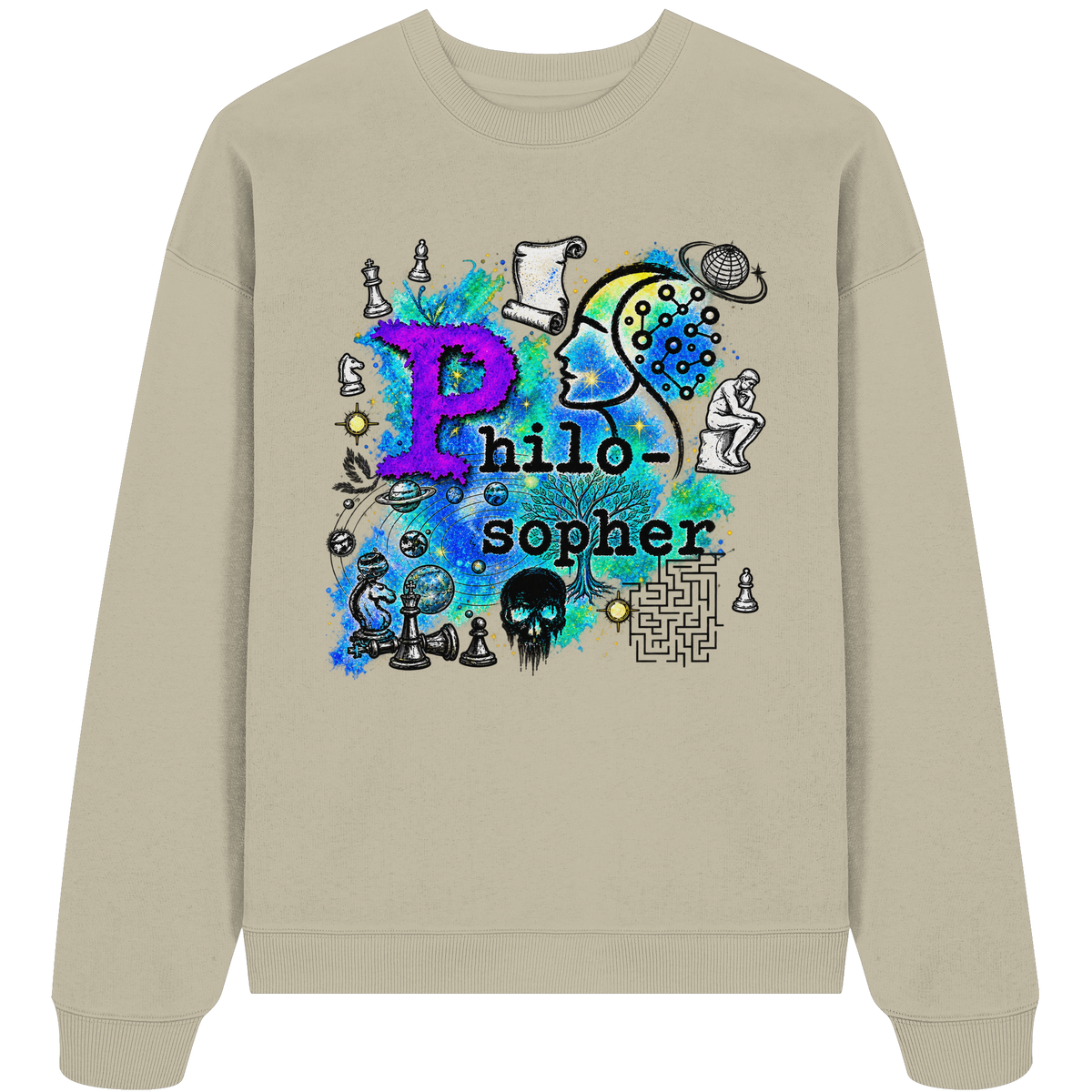 The Philosopher - Organic Oversize Sweatshirt