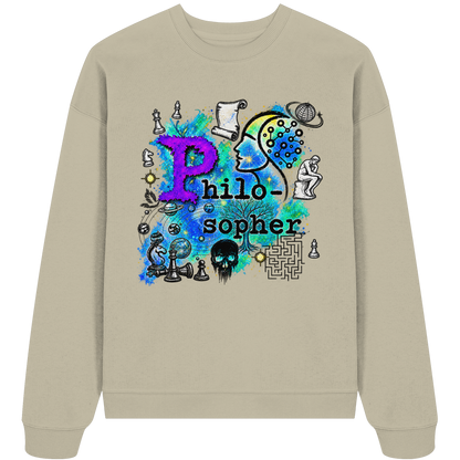 The Philosopher - Organic Oversize Sweatshirt