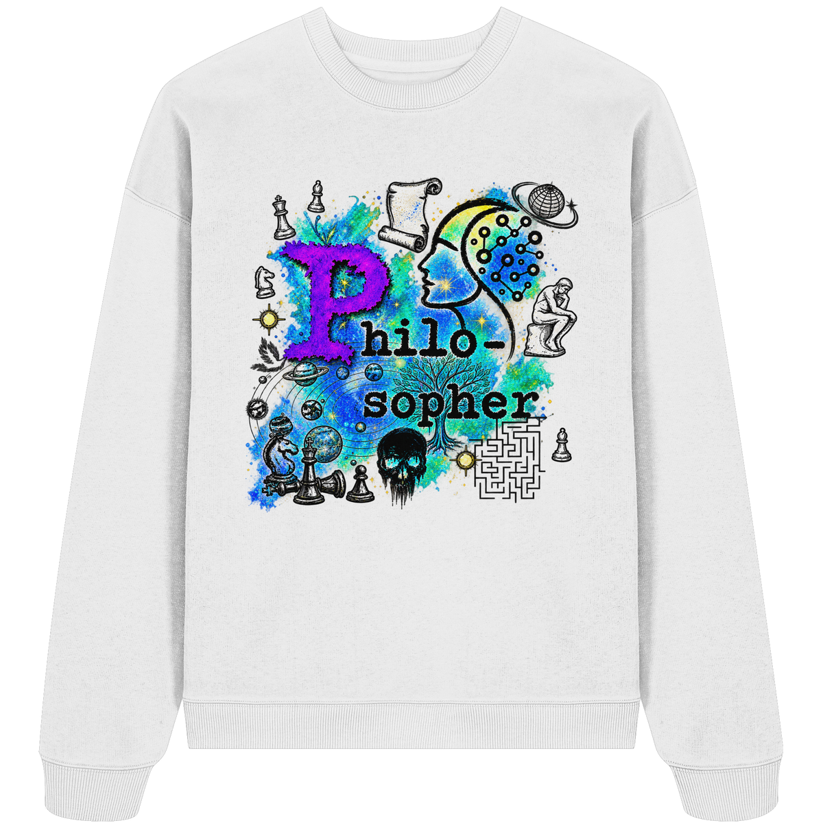 The Philosopher - Organic Oversize Sweatshirt