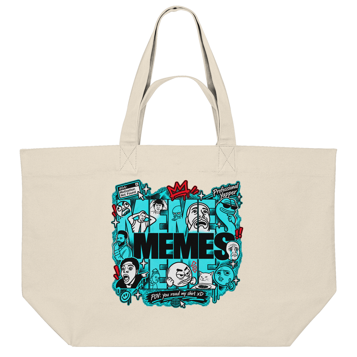 The Meme - Organic Shopping-Bag