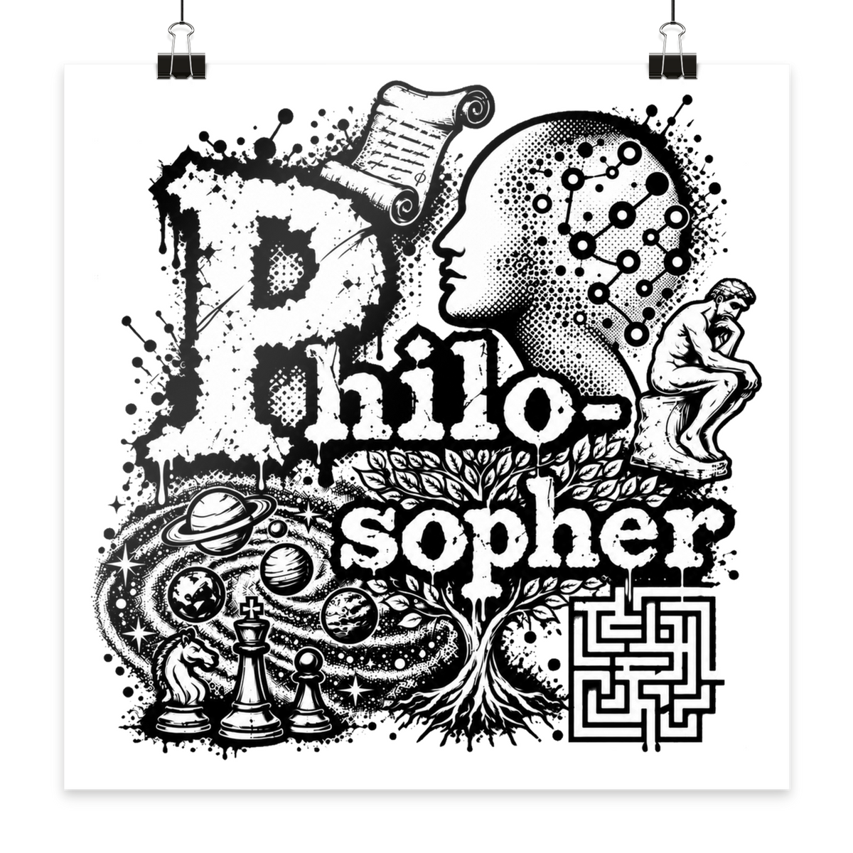 The Philosopher - Poster 20x20