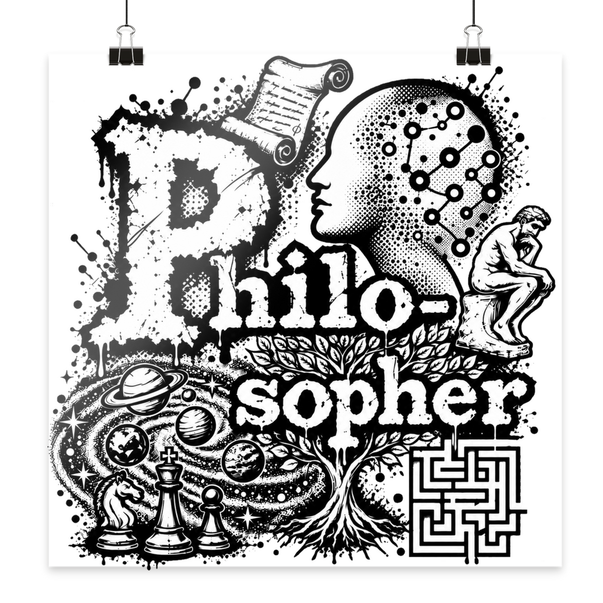 The Philosopher - Poster 30x30