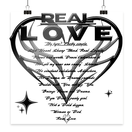 The REAL LOVE BASiCS - Poster 30x30