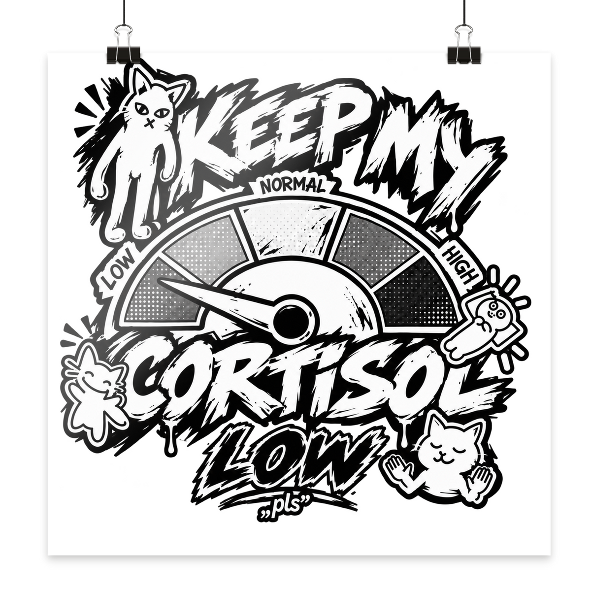 low CORTiSOL - Poster 40x40