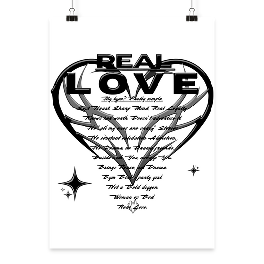 The REAL LOVE BASiCS - Poster Din A1 (hoch)