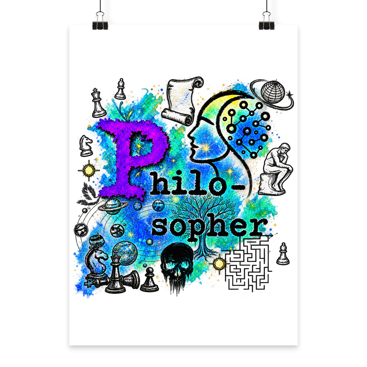 The Philosopher - Poster Din A1 (hoch)