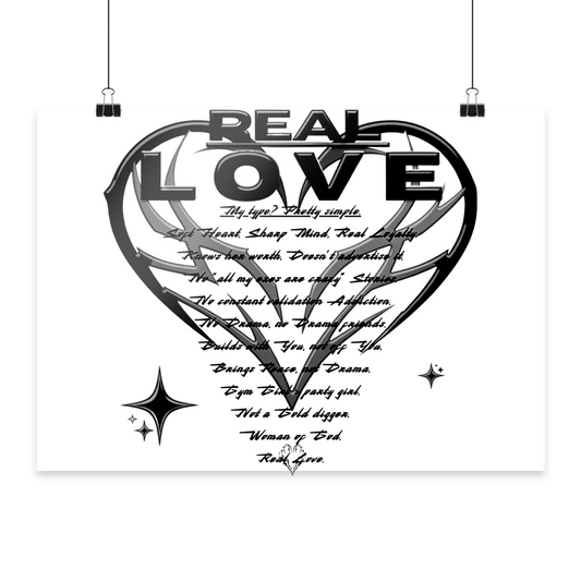 The REAL LOVE BASiCS - Poster Din A1 (quer)