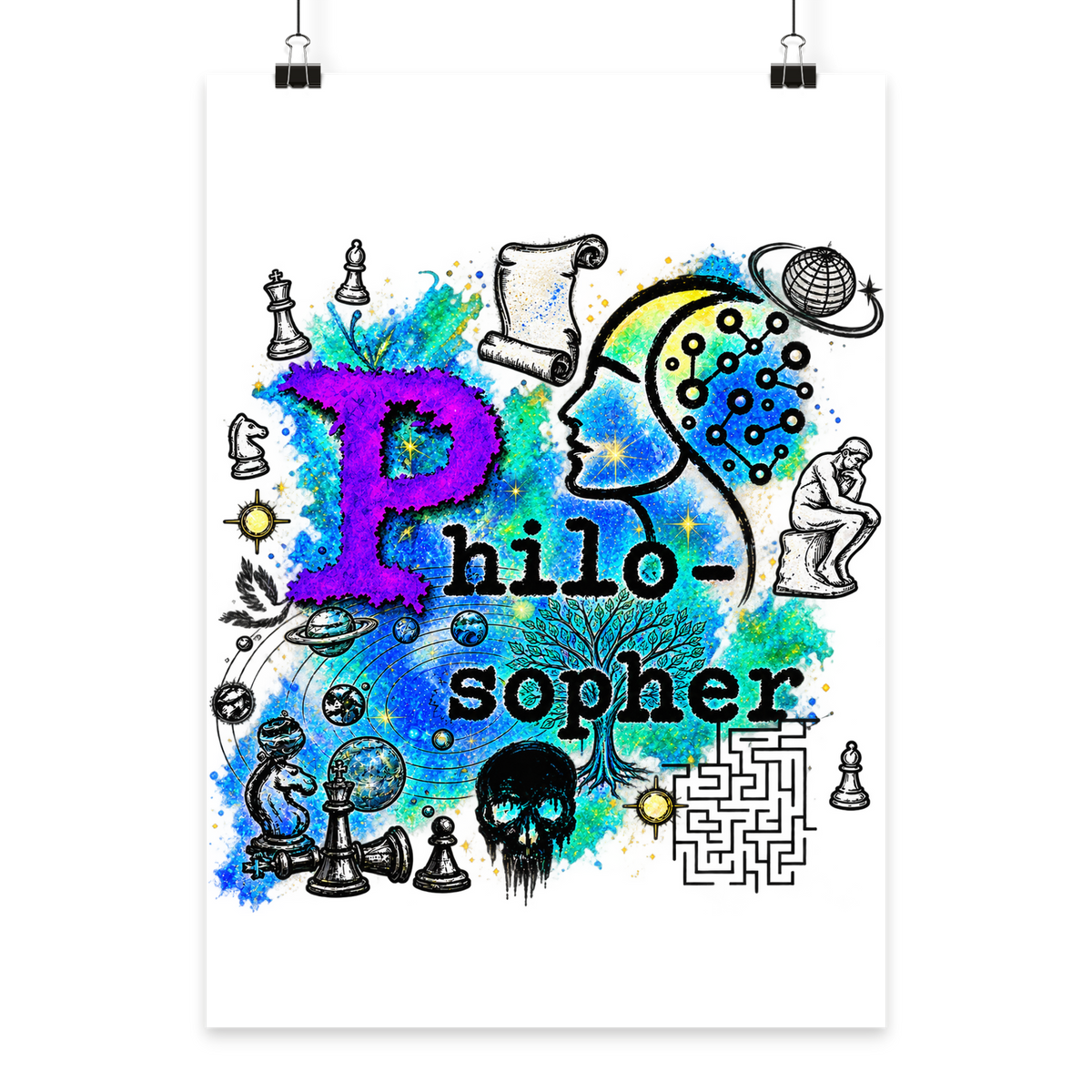 The Philosopher - Poster Din A4 (hoch)