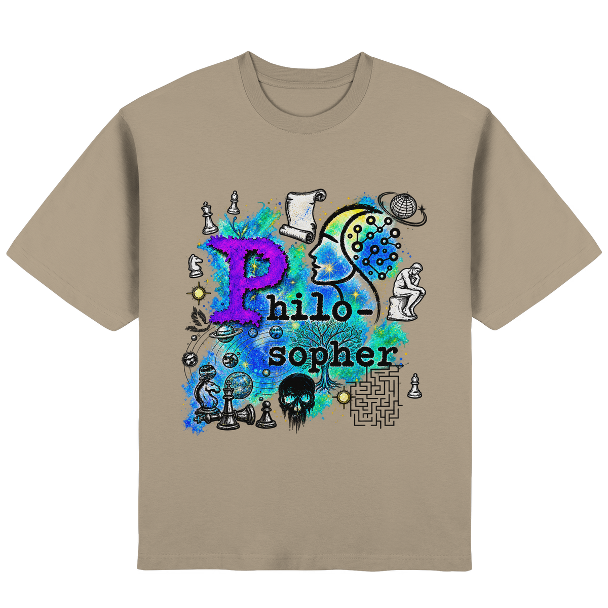 The Philosopher - Streetwear Oversized T-Shirt