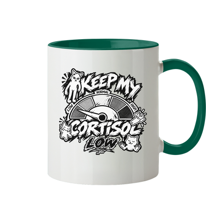 low CORTiSOL - Tasse zweifarbig