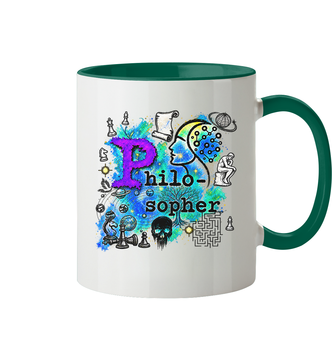 The Philosopher - Tasse zweifarbig