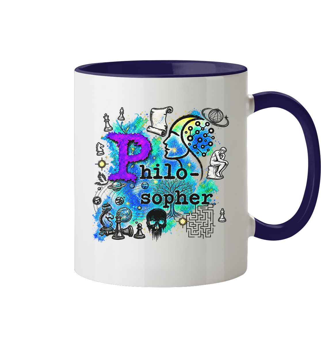 The Philosopher - Tasse zweifarbig
