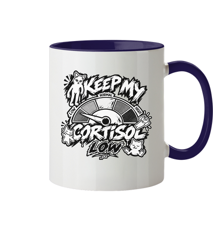 low CORTiSOL - Tasse zweifarbig