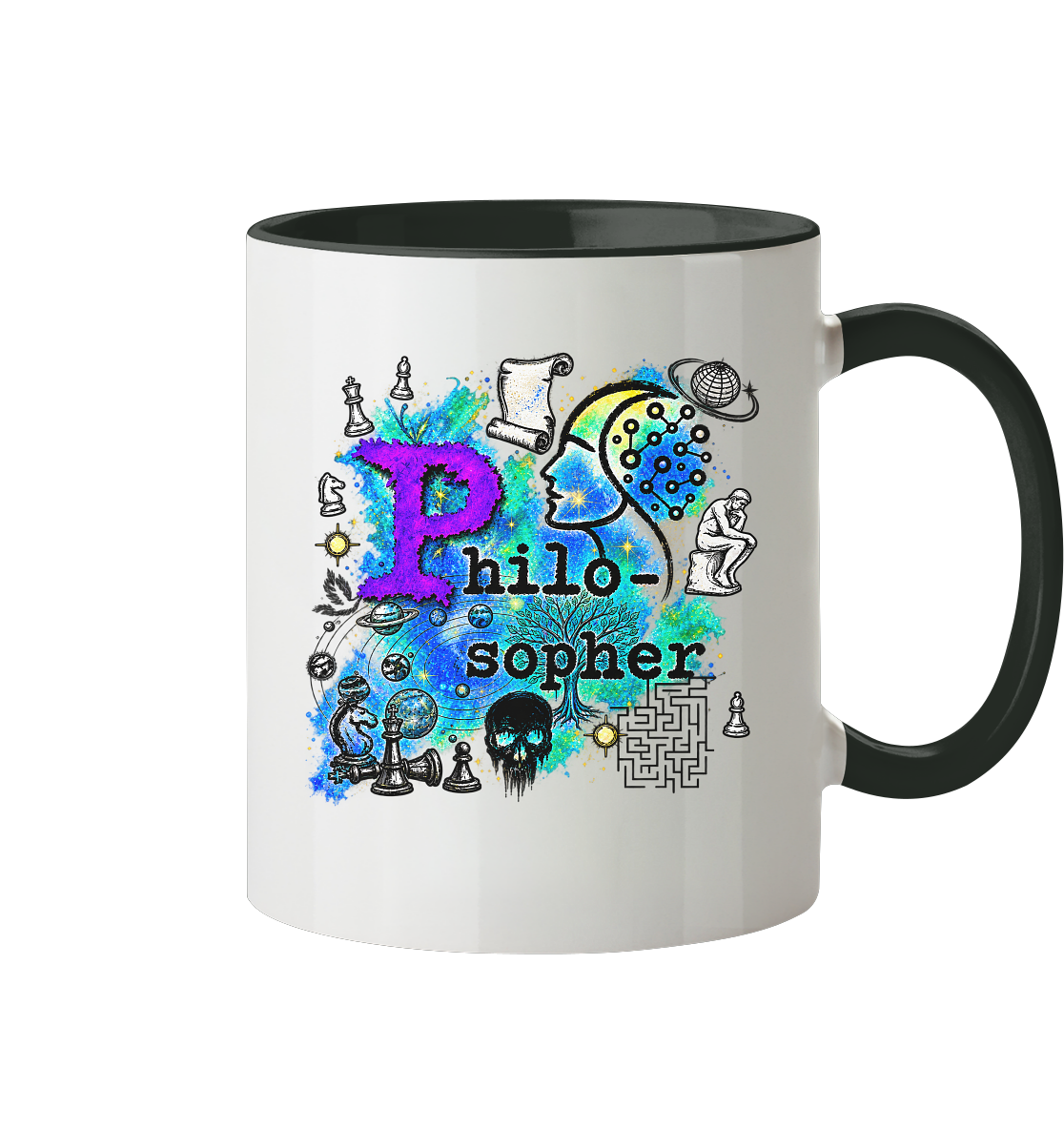 The Philosopher - Tasse zweifarbig
