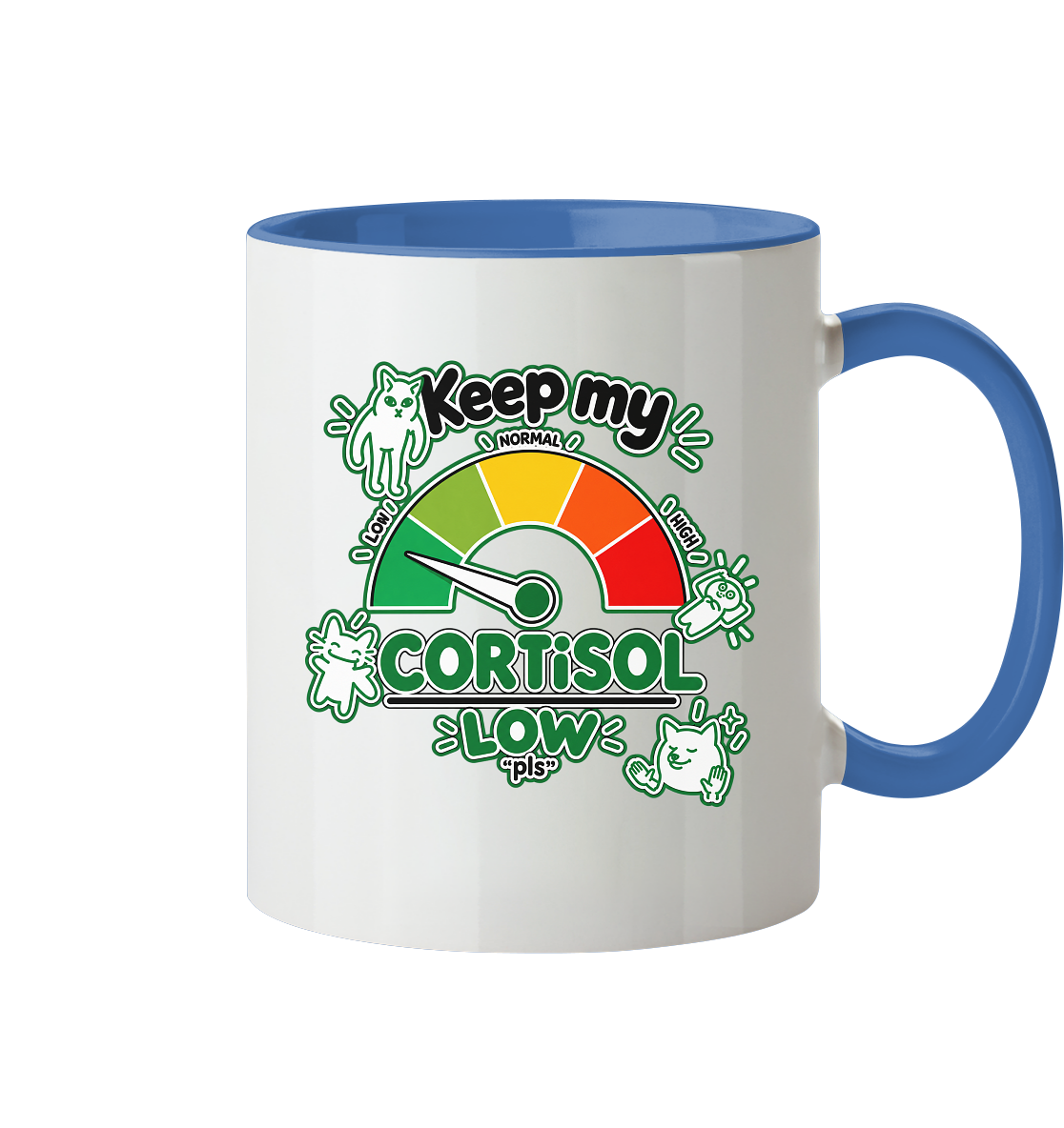 low CORTiSOL - Tasse zweifarbig