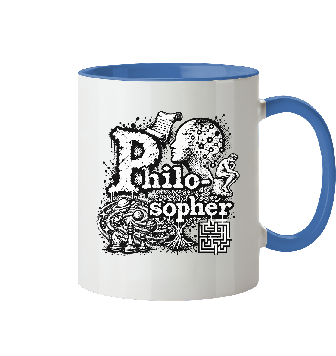 The Philosopher - Tasse zweifarbig