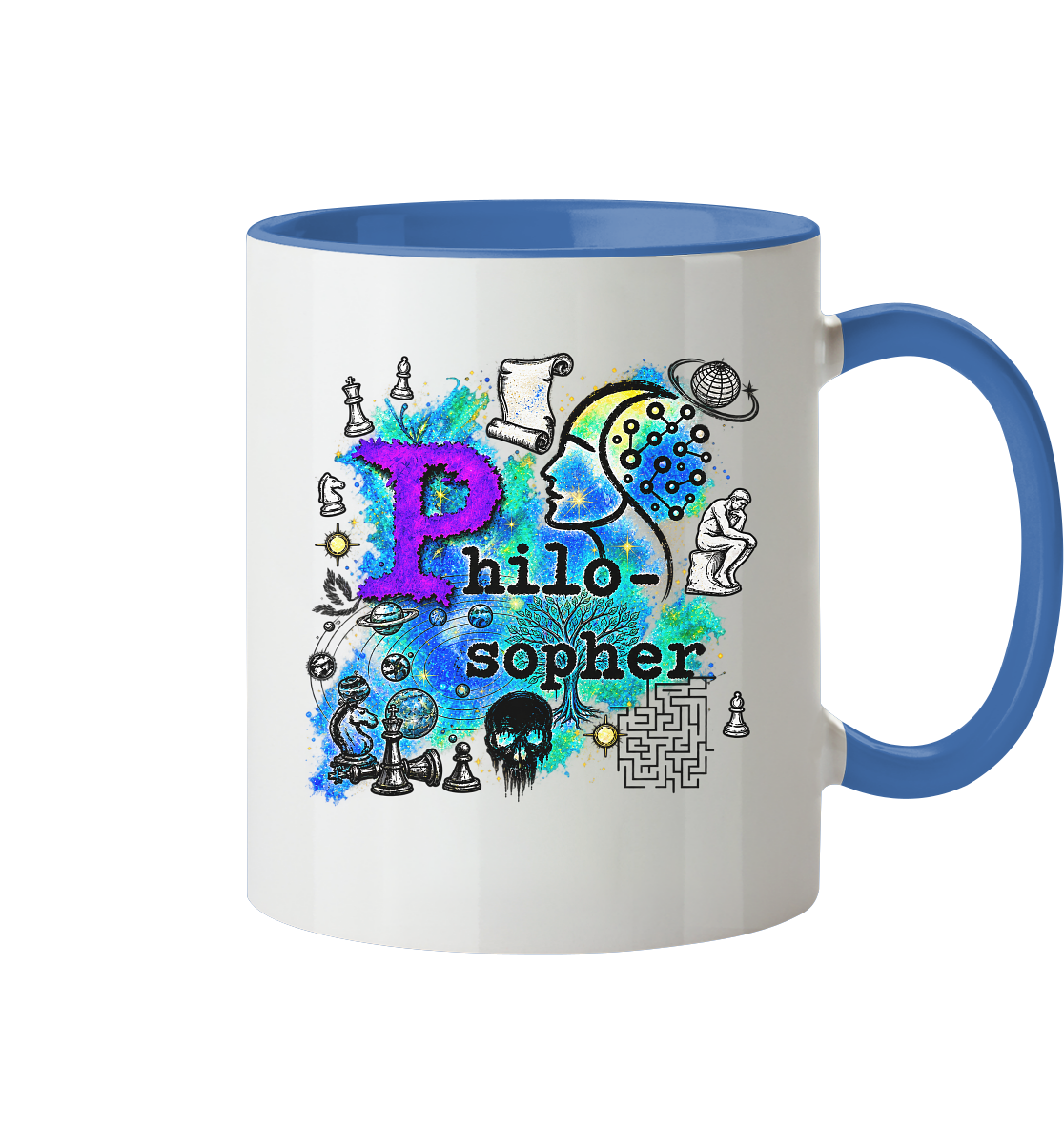 The Philosopher - Tasse zweifarbig