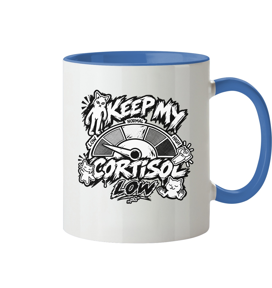 low CORTiSOL - Tasse zweifarbig