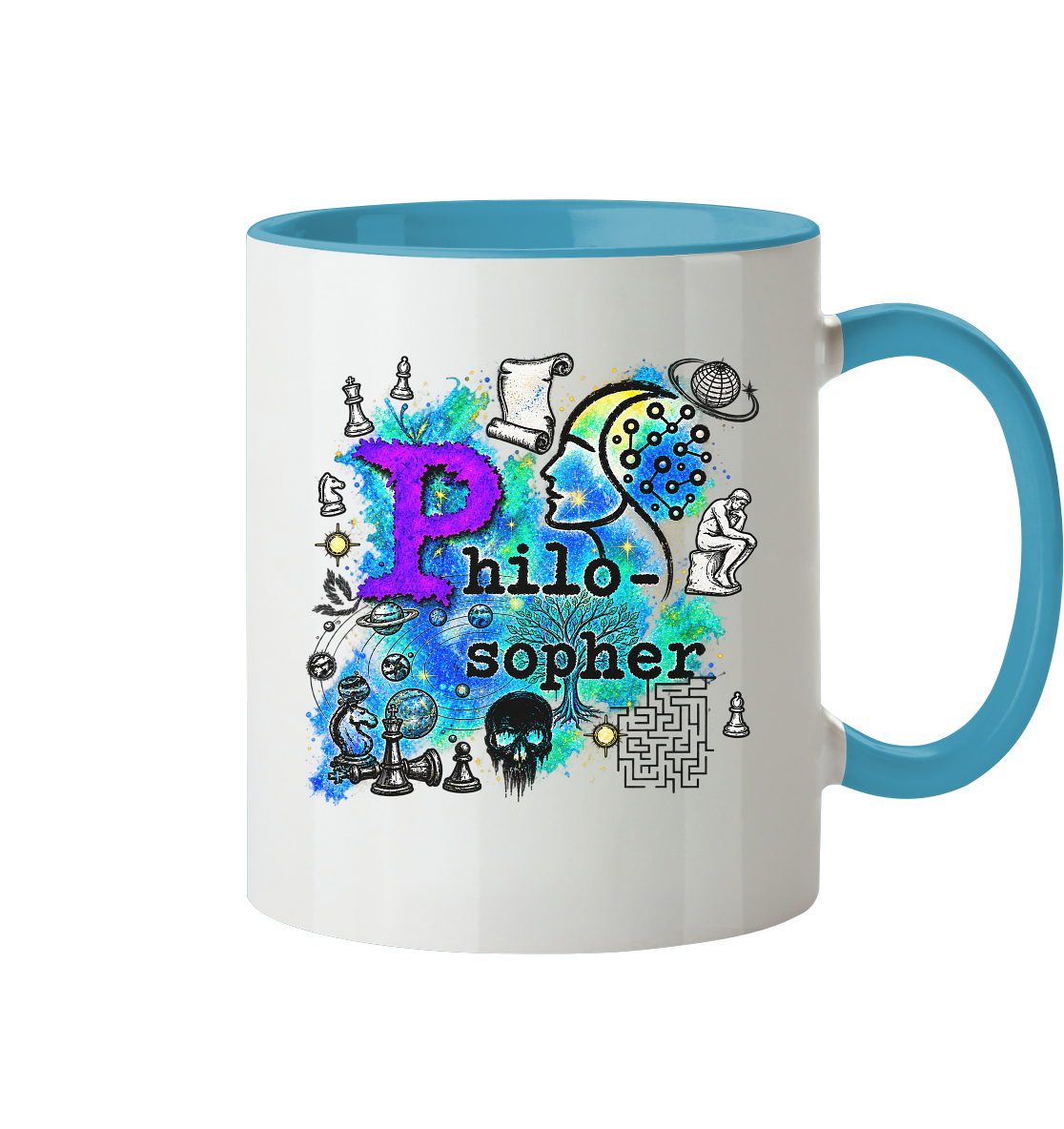 The Philosopher - Tasse zweifarbig