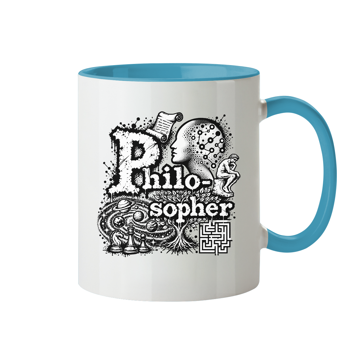The Philosopher - Tasse zweifarbig