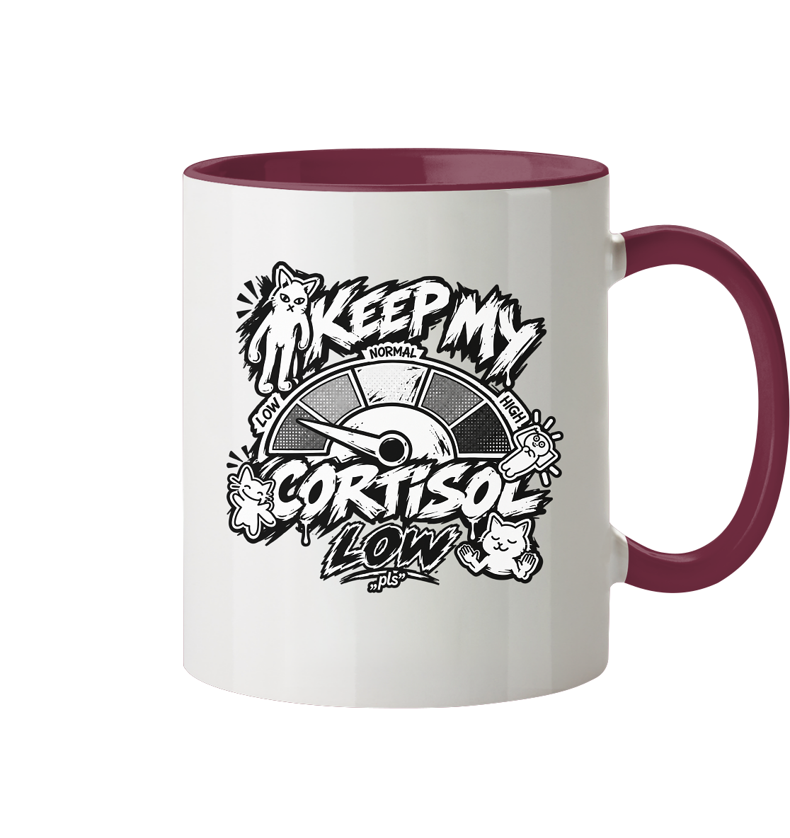 low CORTiSOL - Tasse zweifarbig