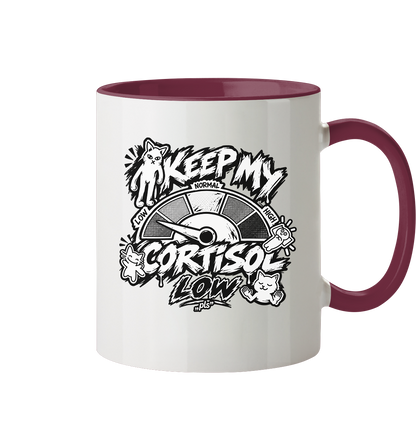low CORTiSOL - Tasse zweifarbig