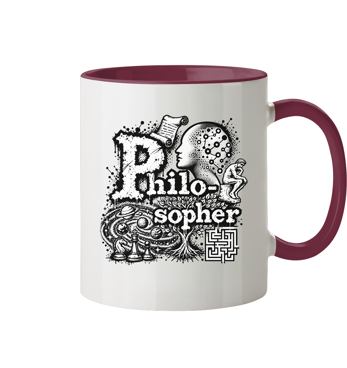 The Philosopher - Tasse zweifarbig