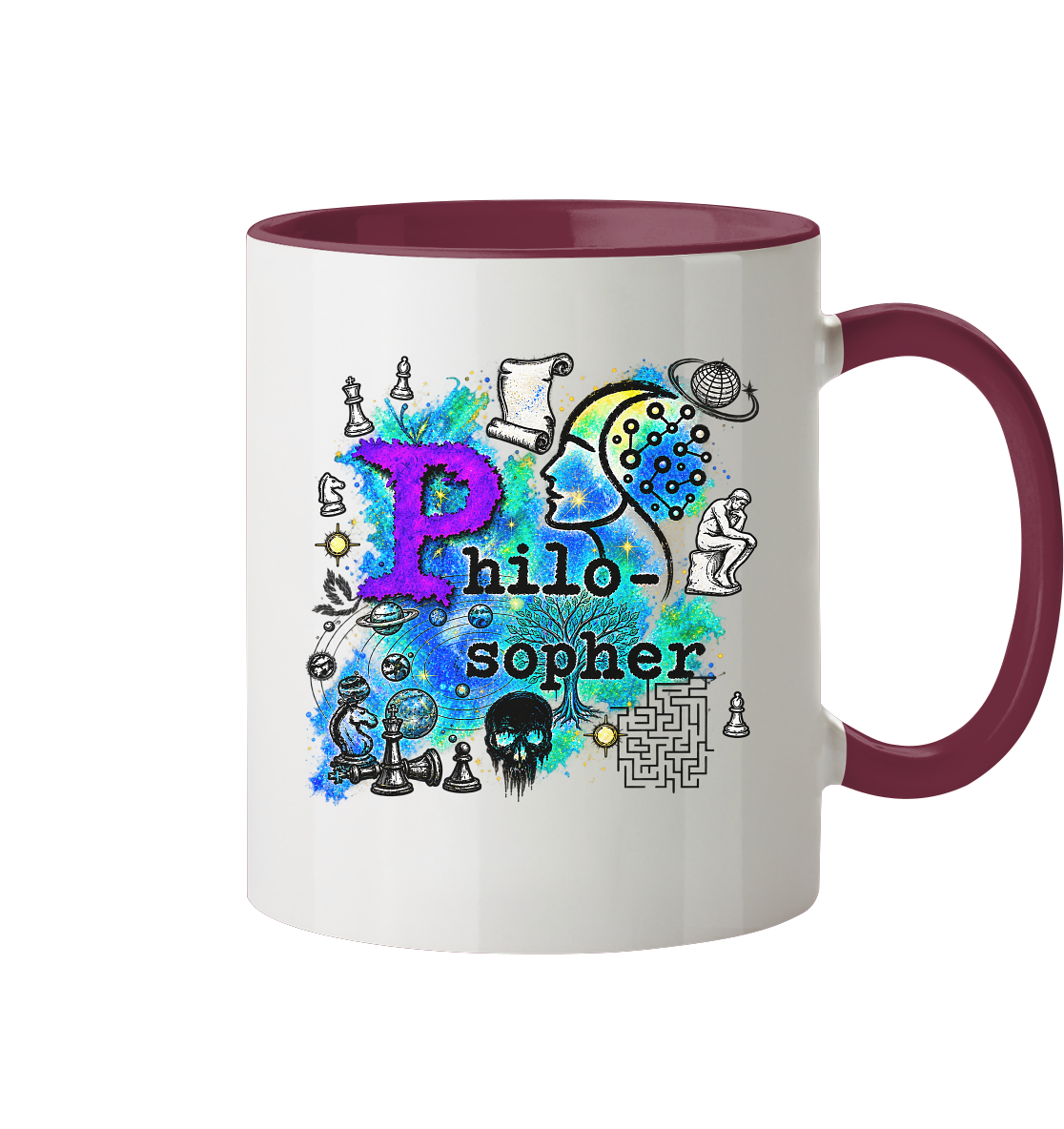 The Philosopher - Tasse zweifarbig