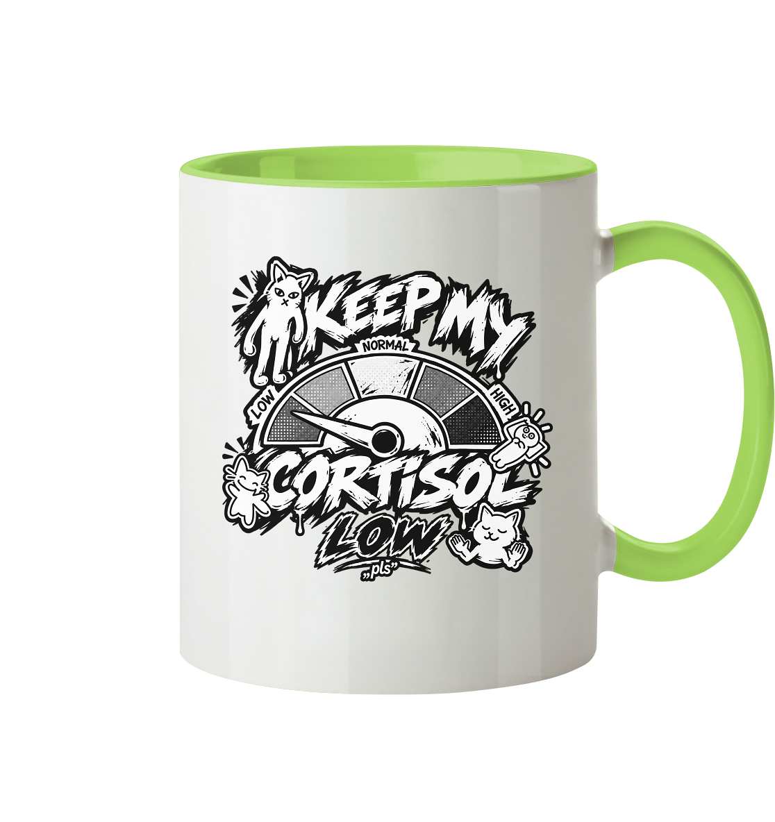 low CORTiSOL - Tasse zweifarbig