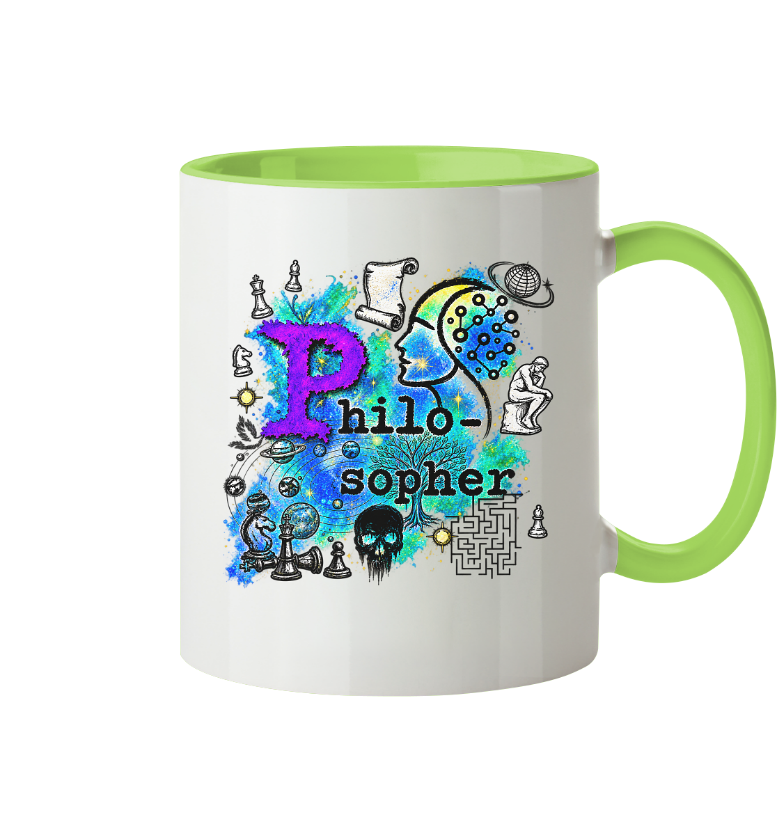 The Philosopher - Tasse zweifarbig