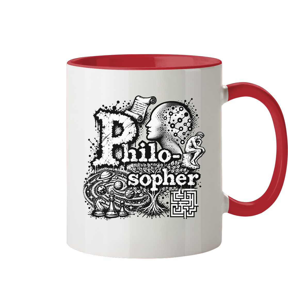 The Philosopher - Tasse zweifarbig