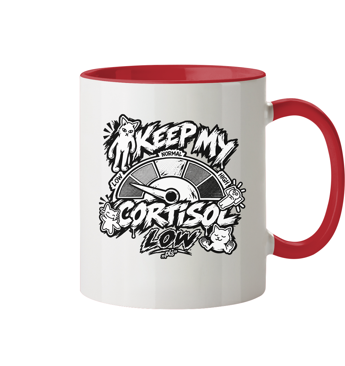 low CORTiSOL - Tasse zweifarbig